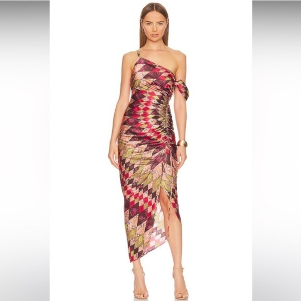 Cinq à Sept Multicolor Asymmetrical Dress